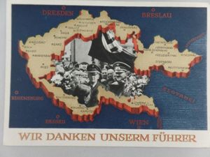 'Wir danken unserm Führer' - postcard - 1939
