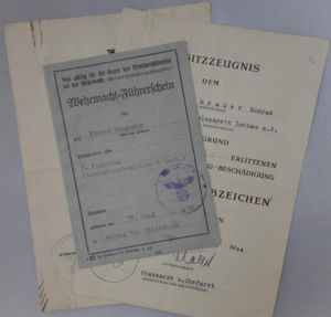 Citation set - WH (Heer) - Pi.Lehr Btl.2 - Schrader