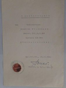 Citation - WH (Heer) - 161.Inf.Div. - Wickmann