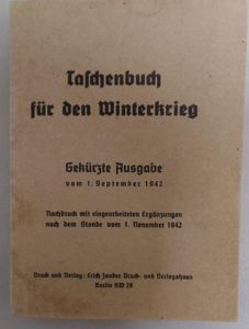 'Taschenbuch für den Winterkrieg' - manual for winter warfare