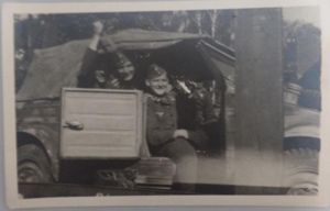 Luftwaffe 'Kübelwagen' postcard picture.