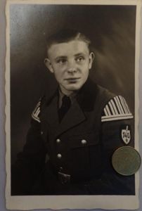RAD postcard picture of a musican with FAD buckle