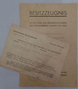 Citation KM - 6.Sperrbrecherflottille - 'Festung Nazaire' - Haack