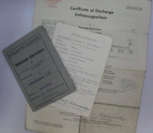 'Ersatz Wehrpaß' /drivers-license - Luftwaffe - Flak - Schneider