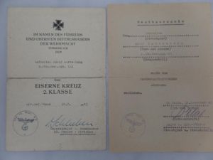 Citation set WH (Heer) - 18 Pz.Div. - Karrenberg