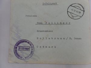''Der Kommandeur der Sicherheitspolizei und des SD im Distrikt Radom' envelope - Wallisch