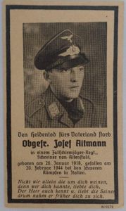 Deathcard - Fschj. - Italy - Altmann