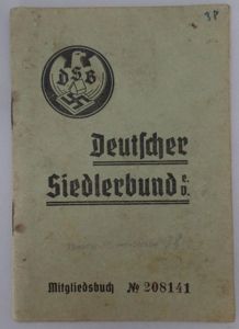 'Deutscher Siedlerbund' I.D. (German settler organisation) - Halleman
