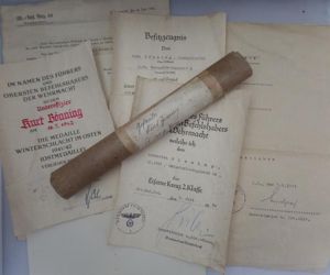 Award document grouping WH (Heer) - 16.Inf.Div. 6.Pz.Div. - Bönning
