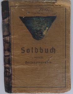 Soldbuch WH (Heer) 'Ballon Batterie 102' - Stug..Brigade 259 - Polten.