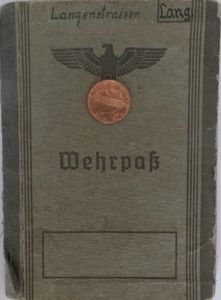 Wehrpaß WH (Heer) - 15.Pz.Gren.Div. - Langenstrassen