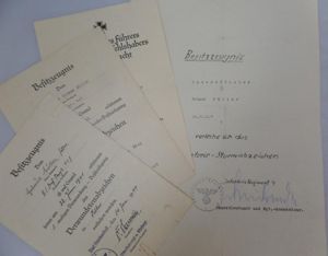 Award document grouping WH (Heer) - 122.Inf.Div. - Müller
