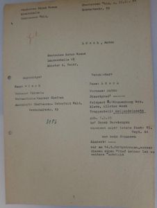 Missing report D.R.K. (German Red Cross) - 'Hollandeinsatz' - Lösch