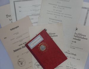 Award document grouping WH (Heer) - 183.Inf.Div. - 'Ligne Maginot' - Liebermann