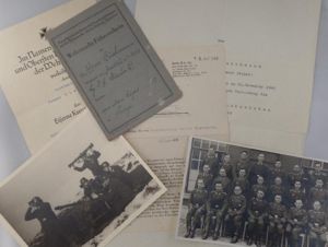 Award document grouping Luftwaffe - Africa - 20.Flak Div. - Buschmann