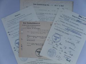 SS - 'Heiratserlaubnis' (wedding permission) - Germania - Krallmann