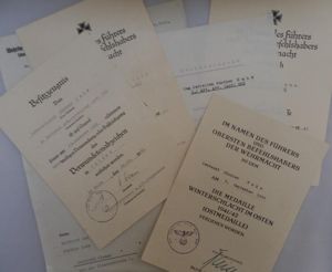 Award document grouping WH (Heer) Art.Abt. (mot.) 900 - 'Lehr-Brigade 900'.- Kuhr