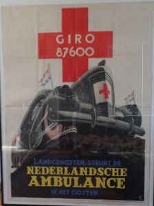 Dutch propaganda poster 'Nederlandsche Ambulance'
