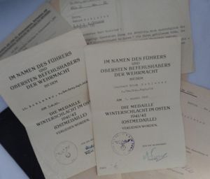 Award dcoument set/grouping - Kraftwagen-Transport-Regiment 602 - Bobleter
