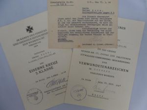 Award document set WH (Heer) - 81.Inf.Div. - Korn