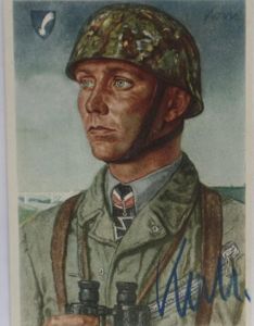 Willrich postcard - Major Walther Koch signature