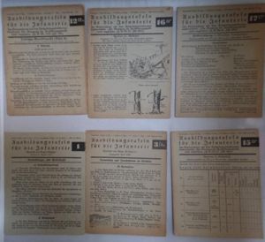 'Ausbildungstafeln für die Infanterie' (Infantry instruction manuals)