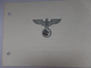 'Einladung' (invitation) - funeral - 1942 - Borbet