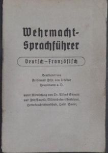 'Wehrmacht-Sprachführer' (phrase-book) German-French