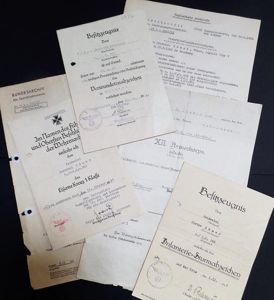 Award document grouping WH (Heer) - 72.Inf.Div. - Hömer