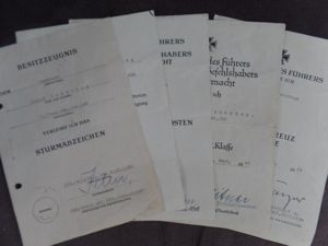 Award document grouping WH (Heer) - 295.Inf.Div./48.Inf.Div. - Scherhag