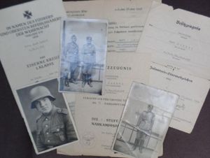 Award document grouping WH (Heer) - 329.Inf.Div. - Dunkel