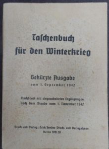 'Taschenbuch für den Winterkrieg' (winterwarfare pocket) - 1942