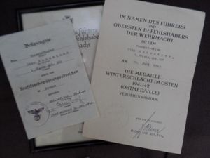 Award document grouping WH (Heer) - 260.Inf.Div. - Schweizer
