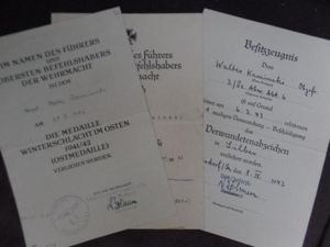 Award document grouping WH (Heer) - 6.Inf.Div.- Kaminski