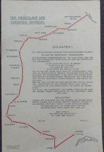 Postcard 'Siegeslauf der 1.Geb.Div.'