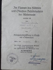 Single award document WH (Heer) Lds.Btl.864 - Grill