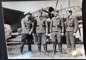 PK photo 'Im Kampfflugzeug führerlos über Feindesland' 1940
