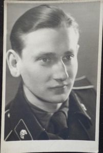 Panzer man postcard picture.