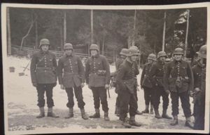Police unit postcard picture.