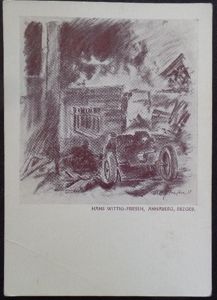 'Feldpost' postcard - Studentenkompanie Halle