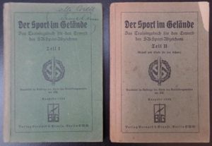 Period book 'Der Sport im Gelände' (Trainingsbook for the SA sportbadge)