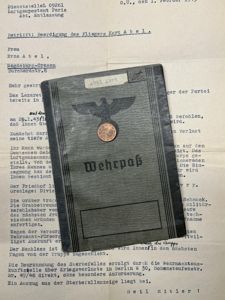 Wehrpass - Luftwaffe - Fliegerhorstkomp.z.b.V.14 - Paris - Abel