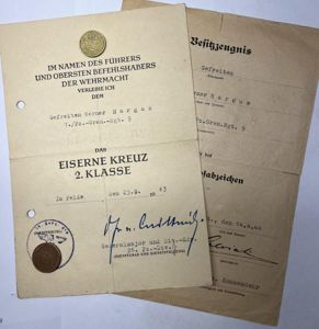 Citation set - WH (Heer) - 26.Pz.Div. - Italy - Hargus