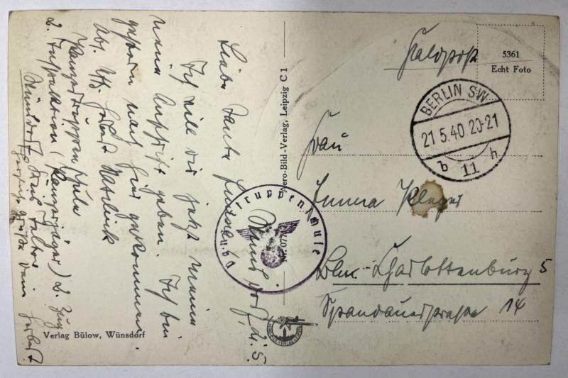 Postcard 'Panzertruppenschule Wünsdorf'