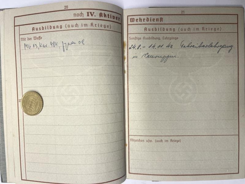 Wehrpass - Luftwaffe 176.Inf.Div. - Koschûtnik