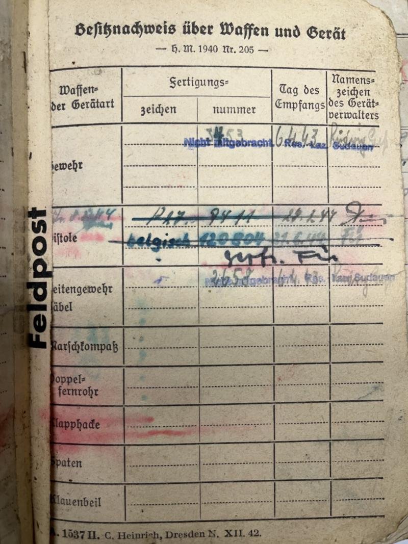 Soldbuch / citation /photos - WH (Heer) - Stug.Brig.600 / Stug.Brig.210 - Barthel