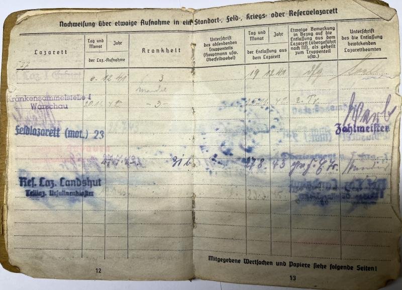 Soldbuch / citation /photos - WH (Heer) - Stug.Brig.600 / Stug.Brig.210 - Barthel