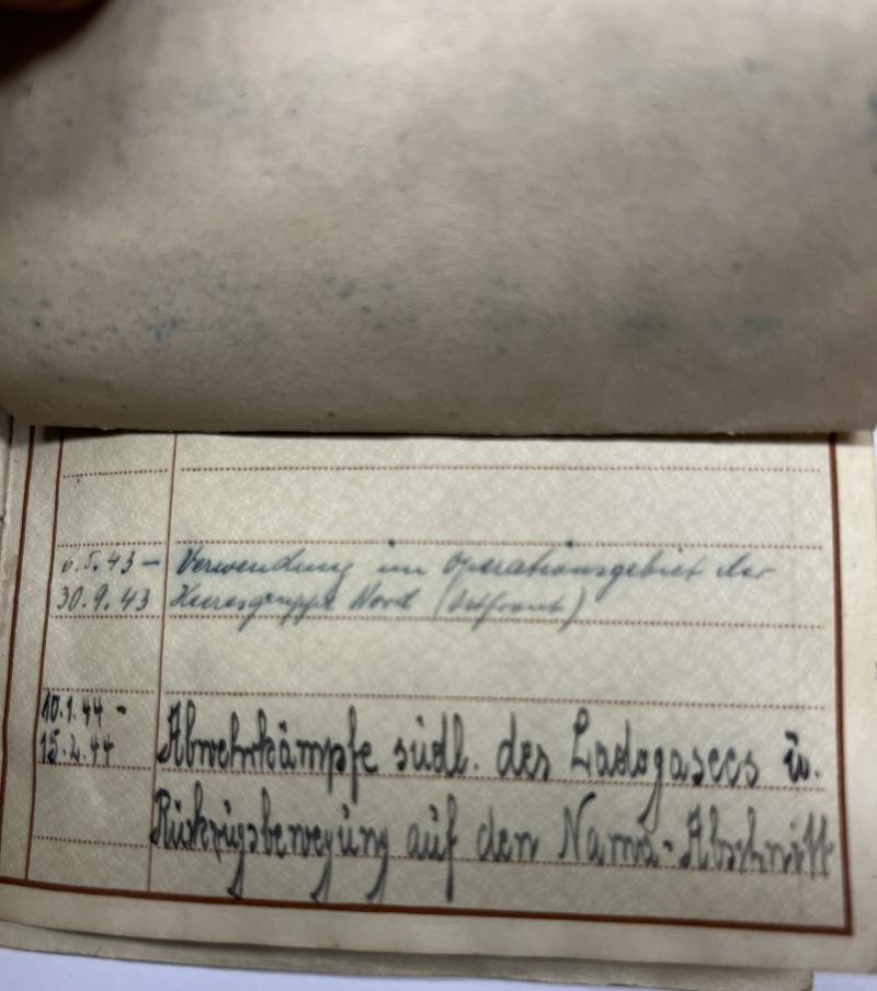 Wehrpass - WH (Heer) - Africa/ 9.Inf.Div. - Hopf