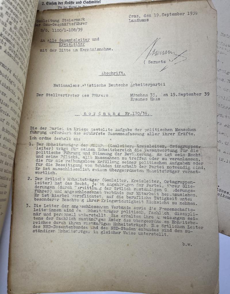 Propaganda - NSDAP - 'Geheim' - Poland - 1939
