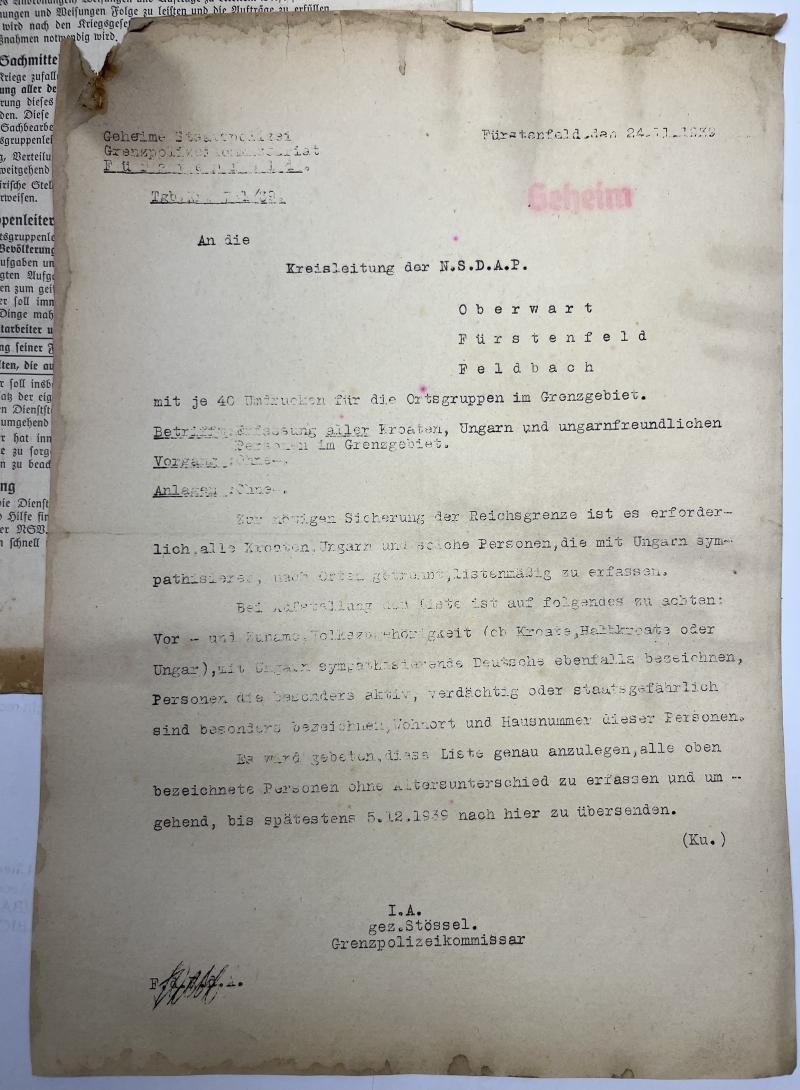 Propaganda - NSDAP - 'Geheim' - Poland - 1939